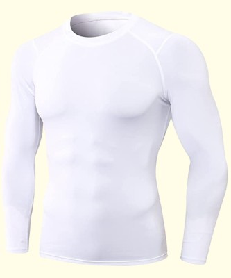 KYK Solid Men Round Neck White T-Shirt