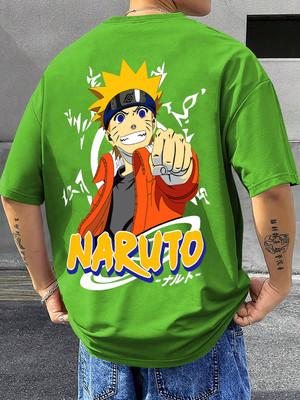 Drybe Fashion Printed Men Round Neck Green T-Shirt