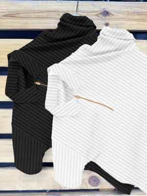 VARIDASHI Solid Men Polo Neck Multicolor T-Shirt