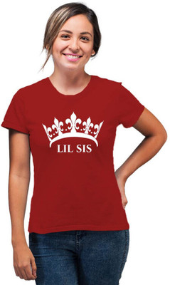 SmarTee Street Printed Women Round Neck Red T-Shirt