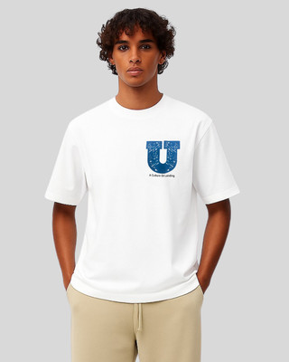 Sun N Summer Printed Men Round Neck White T-Shirt