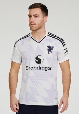 DOSTITCH Printed Men V Neck White T-Shirt