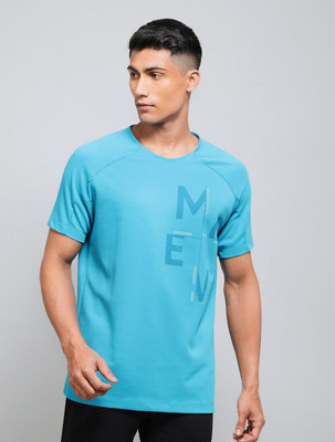 JOCKEY Solid Men Round Neck Blue T-Shirt