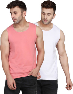 SLOWLORIS Solid Men Round Neck Multicolor T-Shirt