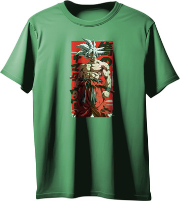 VIRAJ VINTAGE Graphic Print Men Round Neck Green T-Shirt