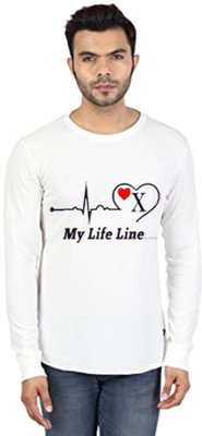 BigArk Printed, Typography Men Round Neck White T-Shirt