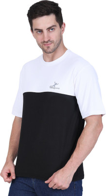 CHHALAANG Colorblock Men Round Neck Multicolor T-Shirt