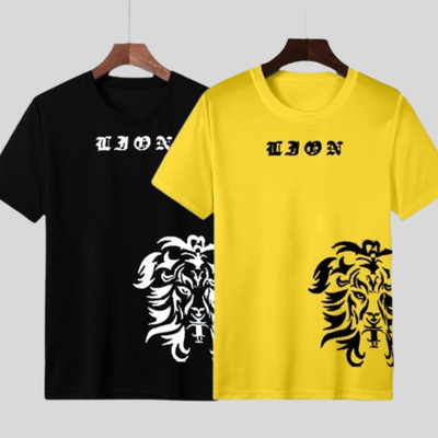 INKKR Printed Men Round Neck Multicolor T-Shirt