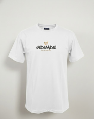 Jesz Gallery Graphic Print Men Crew Neck White T-Shirt