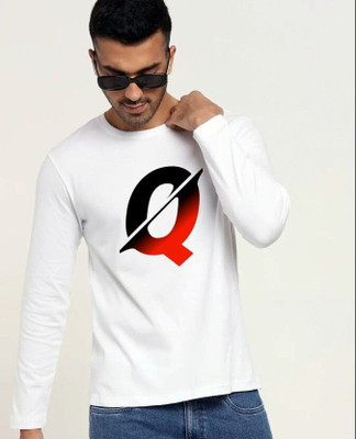 GPGARMENTSS Printed Men Round Neck Silver T-Shirt