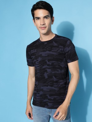 Blackhatch Striped Men Round Neck Multicolor T-Shirt