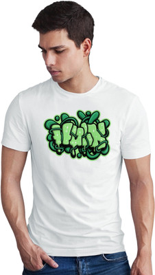 Seek Buy Love Printed Men Round Neck White T-Shirt