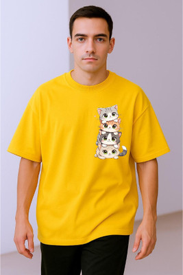 BLOSSOMTRADER Graphic Print Men Round Neck Black T-Shirt