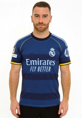 BUGOAT Printed Men Round Neck Blue T-Shirt