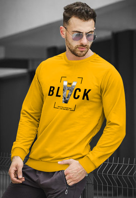 Rawmen Printed Men Round Neck Yellow T-Shirt