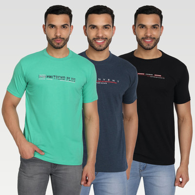 Zeffit Printed Men Round Neck Multicolor T-Shirt