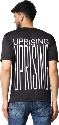 Yellow Tree Typography Men Round Neck Multicolor T-Shirt