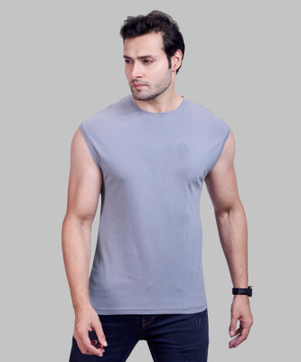 I&D Solid Men Round Neck Multicolor T-Shirt