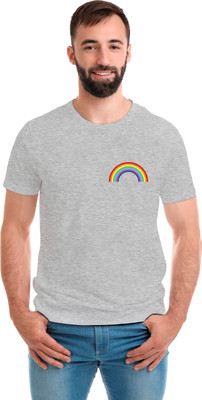 SmarTee Street Printed Men Round Neck Grey T-Shirt
