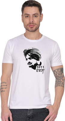 Aaso Graphic Print Men Round Neck White T-Shirt