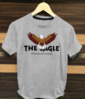 Just Try Printed, Typography Men Round Neck Grey T-Shirt