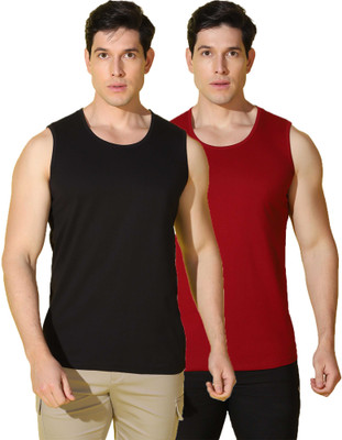 WOOSTRO Solid Men Scoop Neck Multicolor T-Shirt