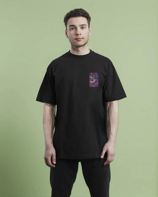 Moda Rapido Printed Men Round Neck Black T-Shirt