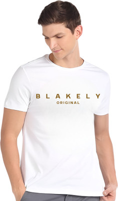 grasp Printed Men Round Neck White T-Shirt