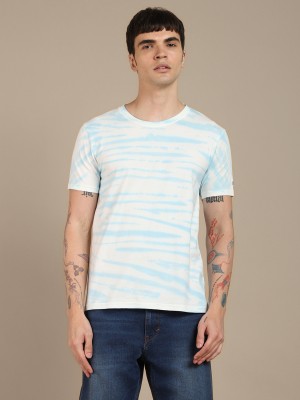 Dennis Lingo Tie & Dye Men Round Neck White T-Shirt