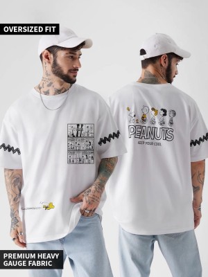 DAMN GUD DG Printed Men Round Neck White T-Shirt