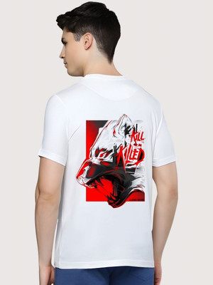 Moda Rapido Graphic Print Men Round Neck White T-Shirt