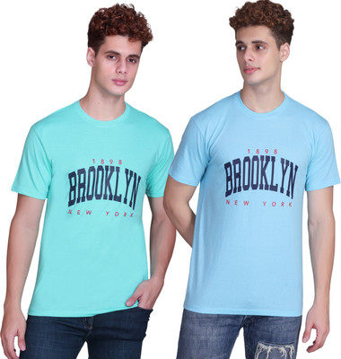 Zeffit Printed Men Round Neck Multicolor T-Shirt