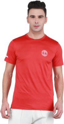 MONTE CARLO Printed Men Round Neck Red T-Shirt