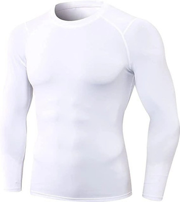 Kyk Solid Men Round Neck White T-Shirt