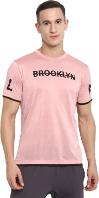 OFF LIMITS Solid Men Round Neck Pink T-Shirt