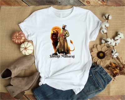 HamsaMART.com Printed Men Round Neck White T-Shirt