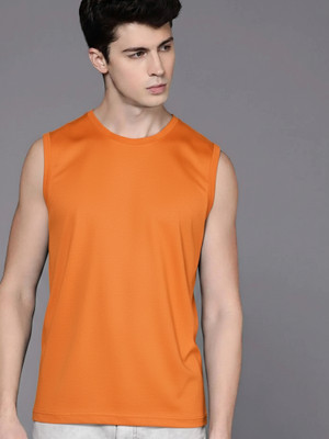 Jangoboy Solid Men Round Neck Grey T-Shirt
