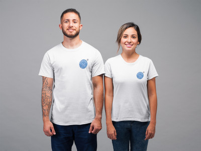 Sharnika Solid Men Round Neck White T-Shirt