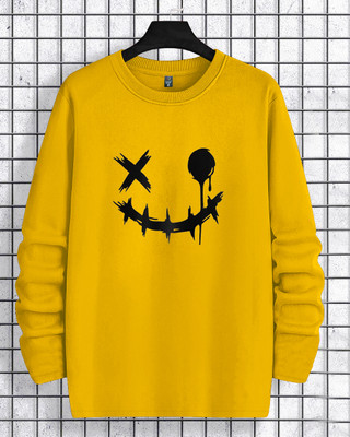 LGGARMENTS Printed Men Round Neck Yellow T-Shirt