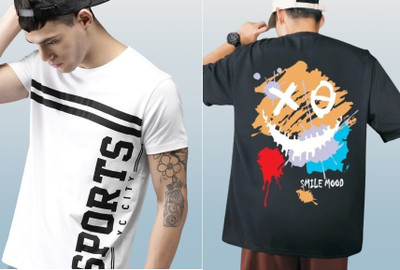 stylesmyth Printed Men Round Neck Multicolor T-Shirt