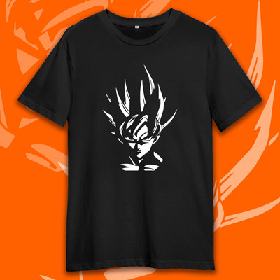 SHAWINDO Printed Men Round Neck Black T-Shirt