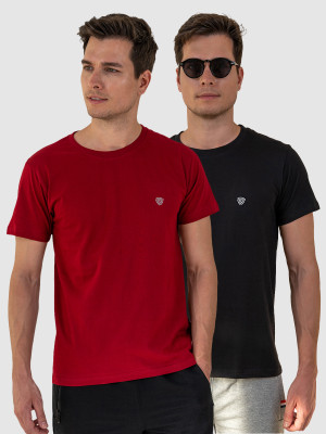LUX cozi Solid Men Round Neck Multicolor T-Shirt