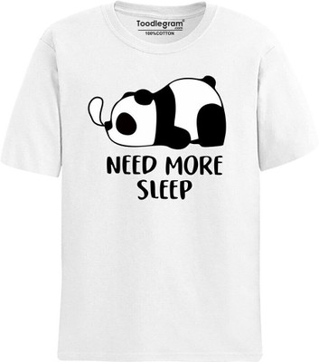 Toodlplus Printed, Typography Men Round Neck White T-Shirt