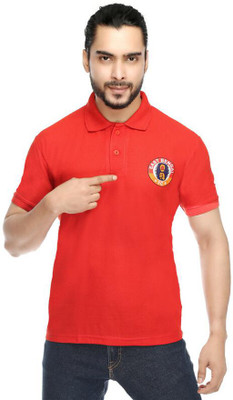 Dil Se Printed Men Polo Neck Red T-Shirt