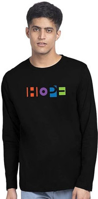 Clori Graphic Print Men Round Neck Black T-Shirt