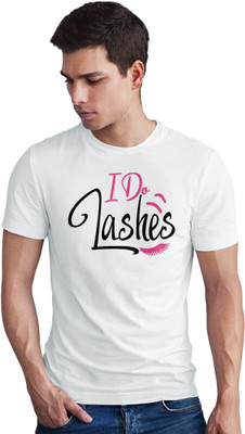 Seek Buy Love Printed Men Round Neck White T-Shirt