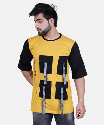 the emperor Printed Men Round Neck Yellow T-Shirt