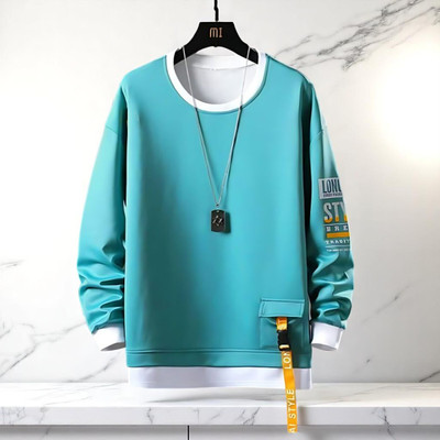 Autna Printed Men Round Neck Green T-Shirt