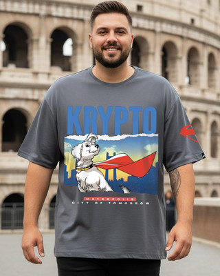 BEWAKOOF Graphic Print Men Round Neck Grey T-Shirt