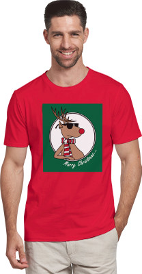 Buy That Trendz Solid Men Round Neck Red T-Shirt